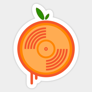Burt Orange Logo Sticker